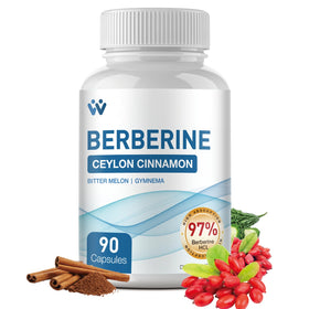 WACHRAY Complément Alimentaire Berbérine 1500mg avec Cannelle de Ceylan - vue avant