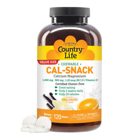 Wafers Cal-Snack Country Life au calcium et magnésium, vue de face