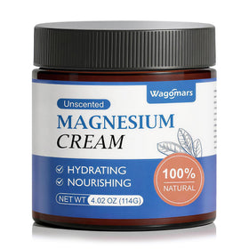 Wagomars Crème de Magnésium 159g vue avant avec texture crémeuse