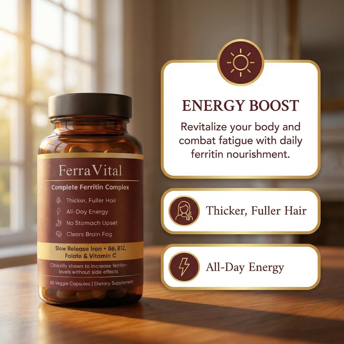 Wanciment Ferravital Support Ferritine capsules ouvertes