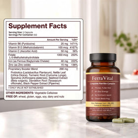 Wanciment Ferravital Support Ferritine flacon avec étiquette