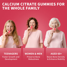 Wanish Gummies Calcium Citrate 1200 mg gummies sur une table