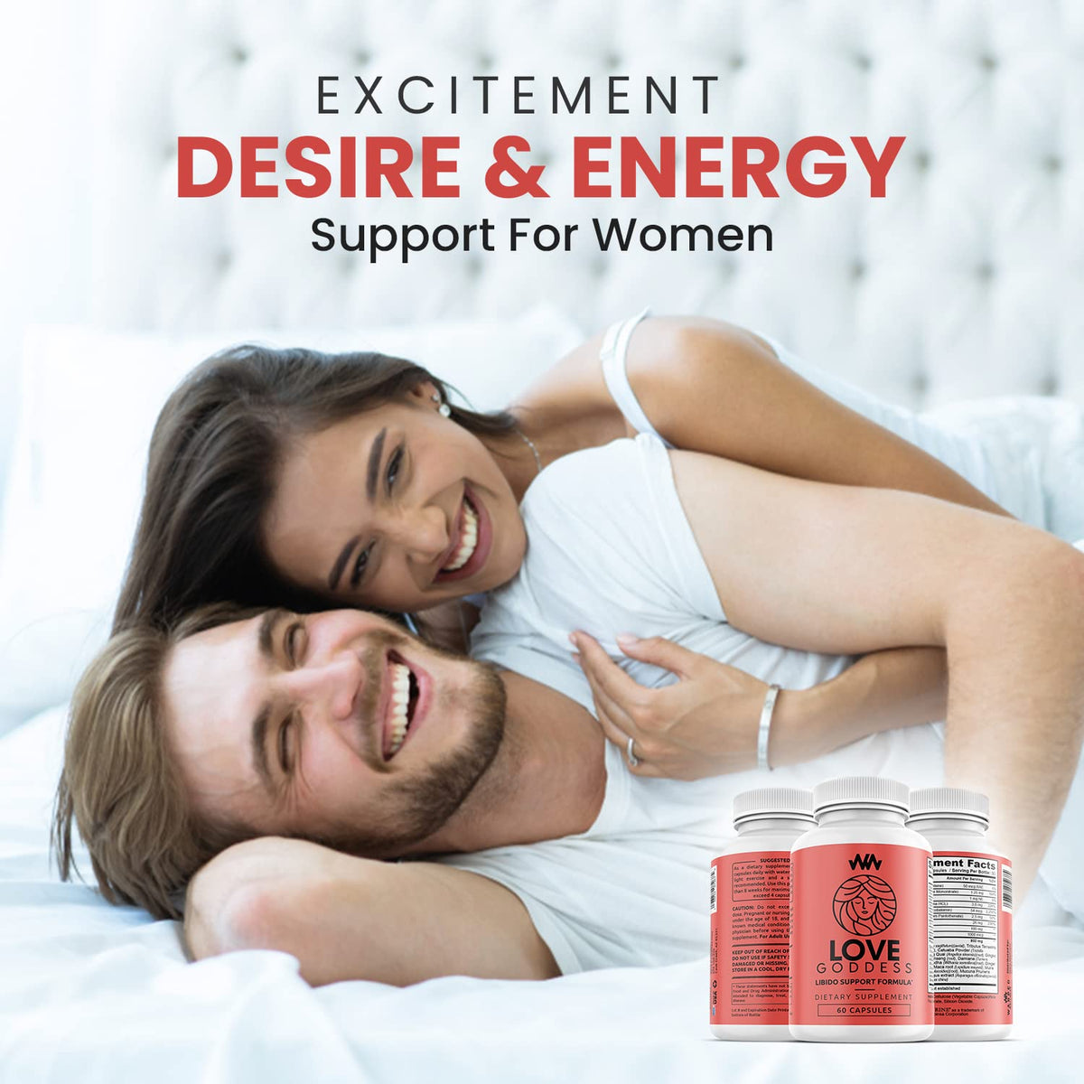 Warped Wellness Love Goddess dos avec informations nutritionnelles