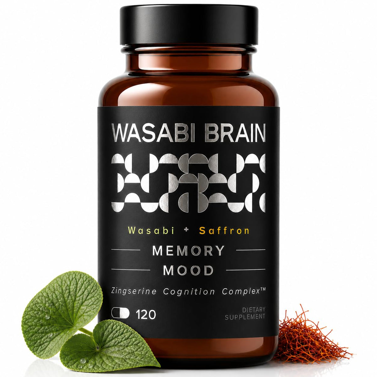 WASABI BRAIN Complément Alimentaire Mémoire 120 Capsules vue avant