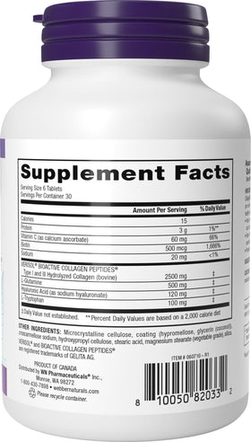 Webber Naturals Collagène Peptides format comprimés