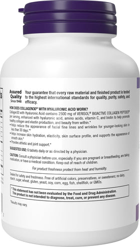 Webber Naturals Collagène Peptides ingrédients