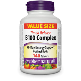Webber Naturals Complexe de Vitamines B100 boîte avant vue