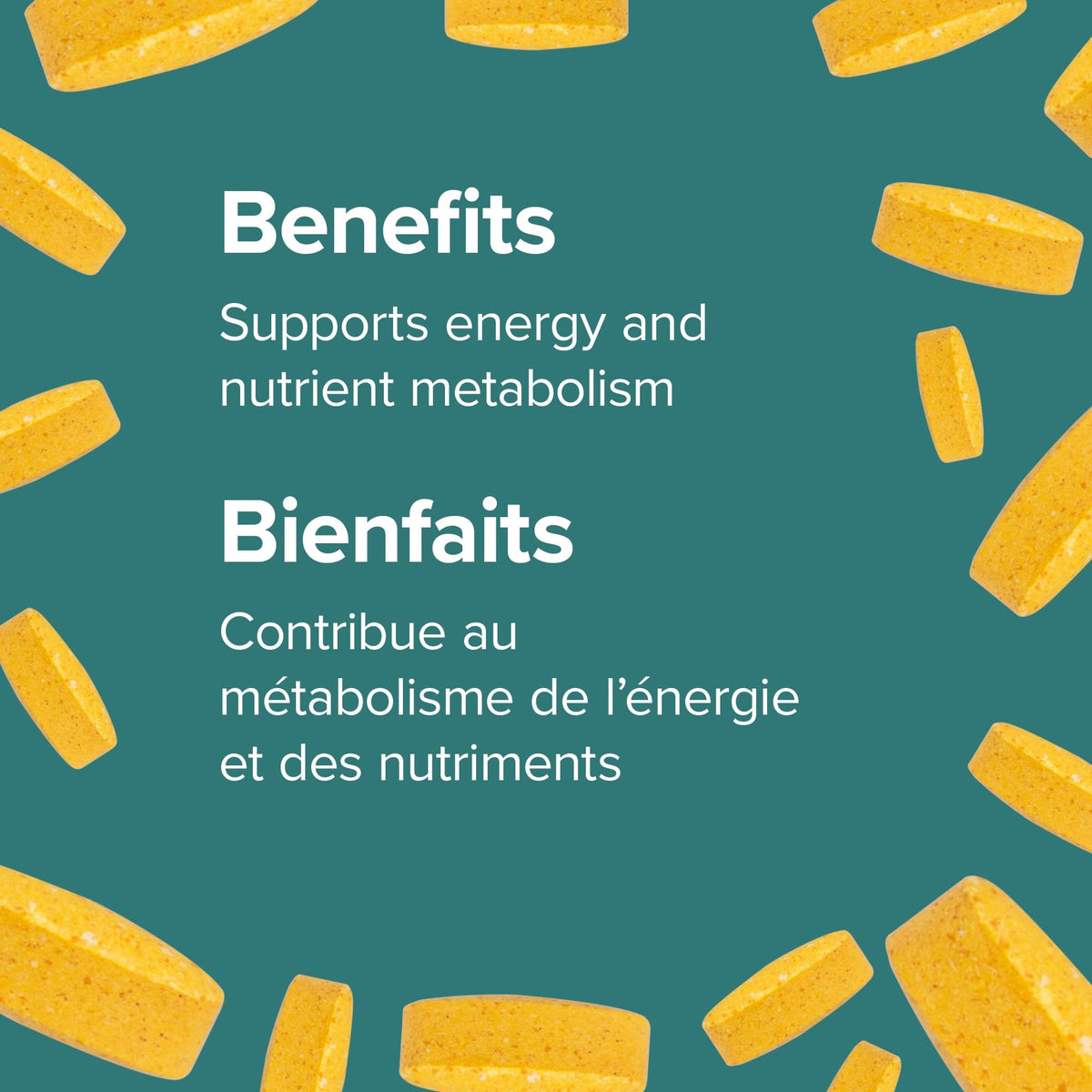 Webber Naturals Complexe de Vitamines B100 prise de comprimé