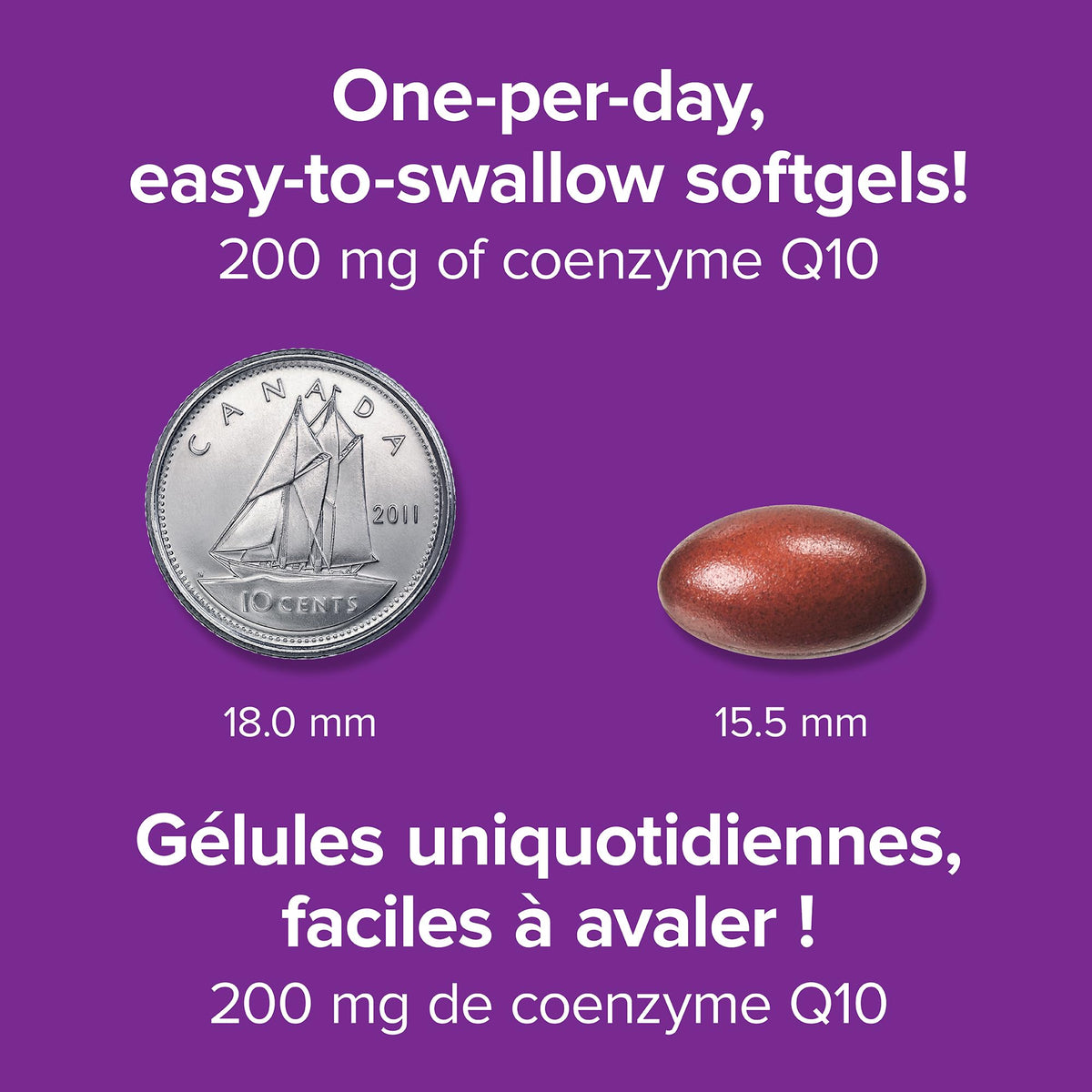 Webber Naturals CoQ10 200mg gélules molles ouvertes montrant le contenu