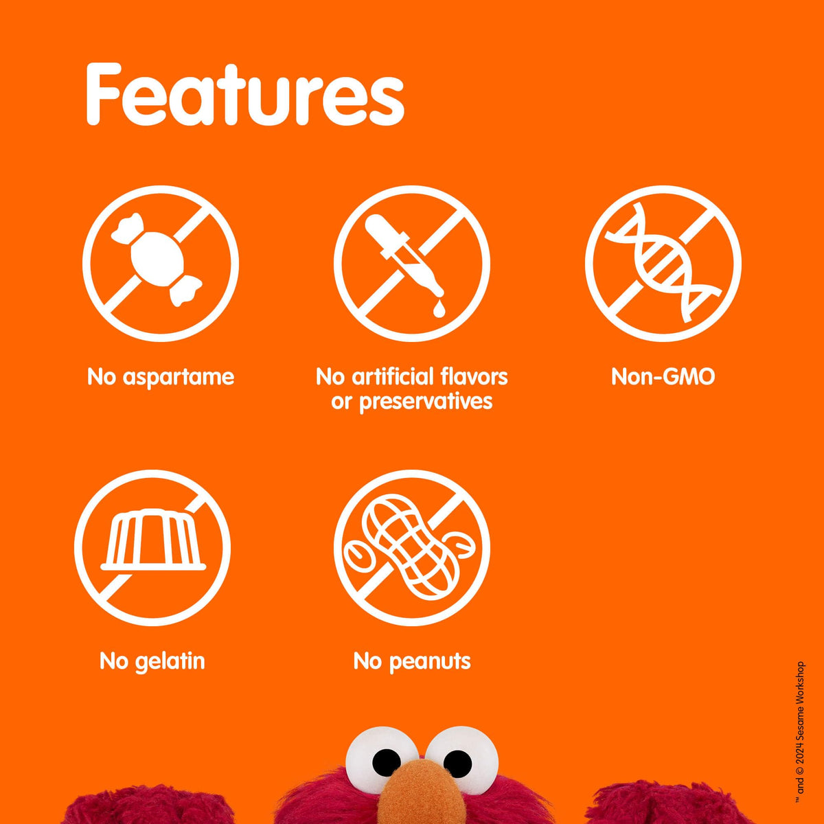 Webber Naturals Gélules Omega-3 Sesame Street gummies en détail