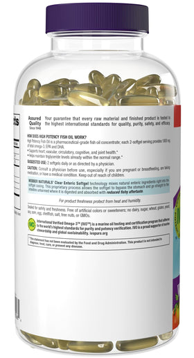 Webber Naturals Huile de Poisson Ultra Omega 3 avec mode d'emploi