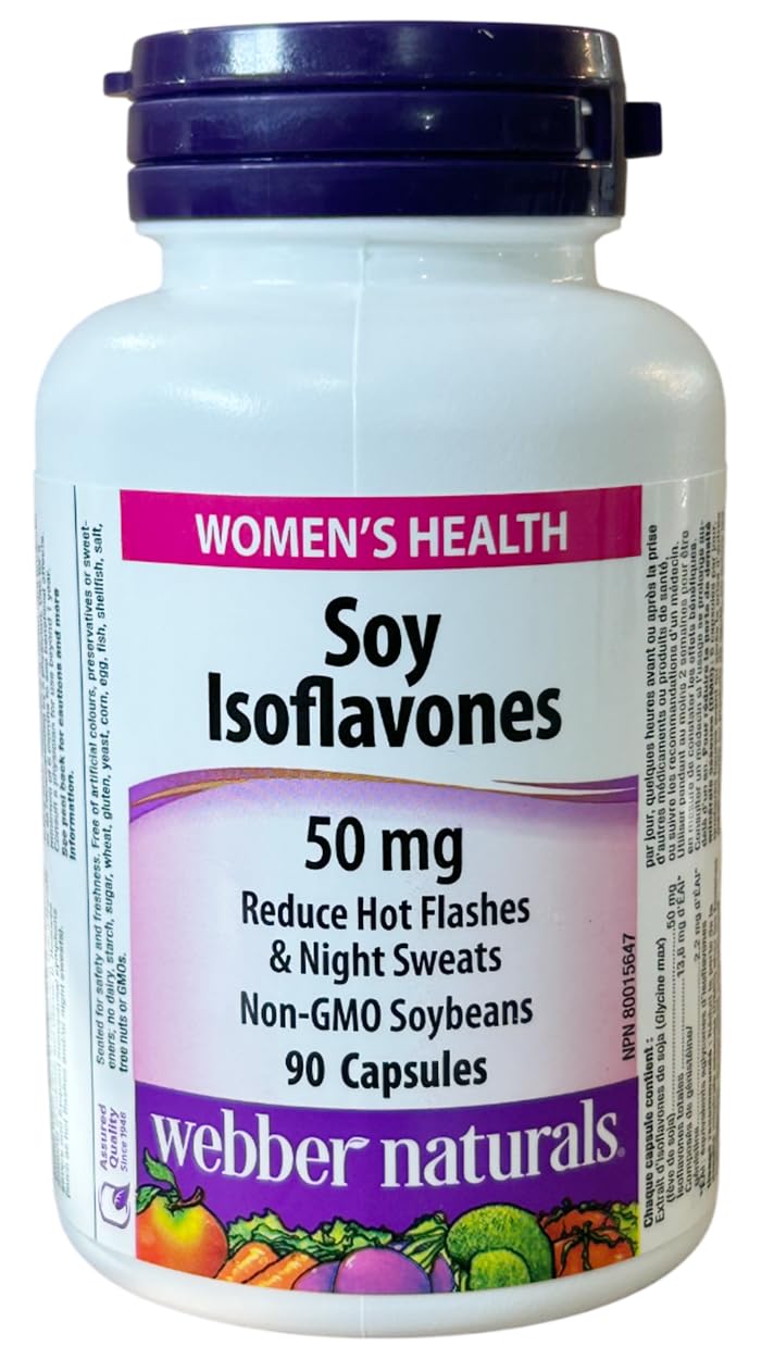 Webber Naturals Isoflavones de Soja 50mg capsules vue avant