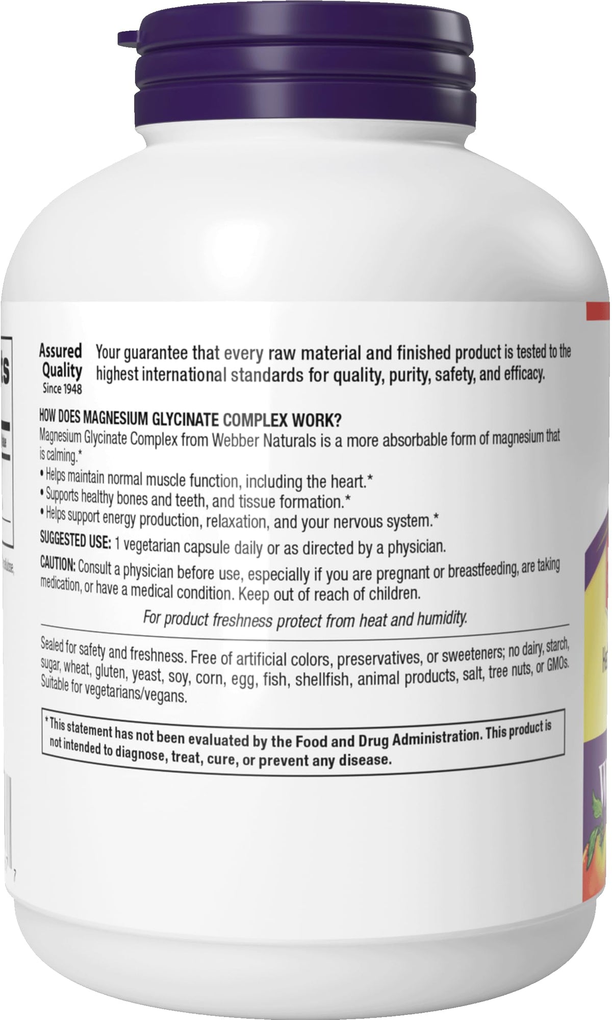 Webber Naturals Magnésium Glycinate 200mg capsules en mode de vie actif