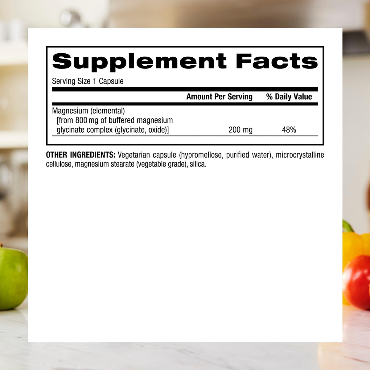 Webber Naturals Magnésium Glycinate 200mg flacon ouvert