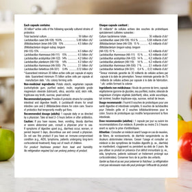 Webber Naturals Probiotiques 30 Milliards, capsules ouvertes