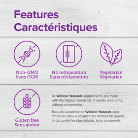 Webber Naturals Probiotiques 30 Milliards, prise de capsules avec un verre d'eau