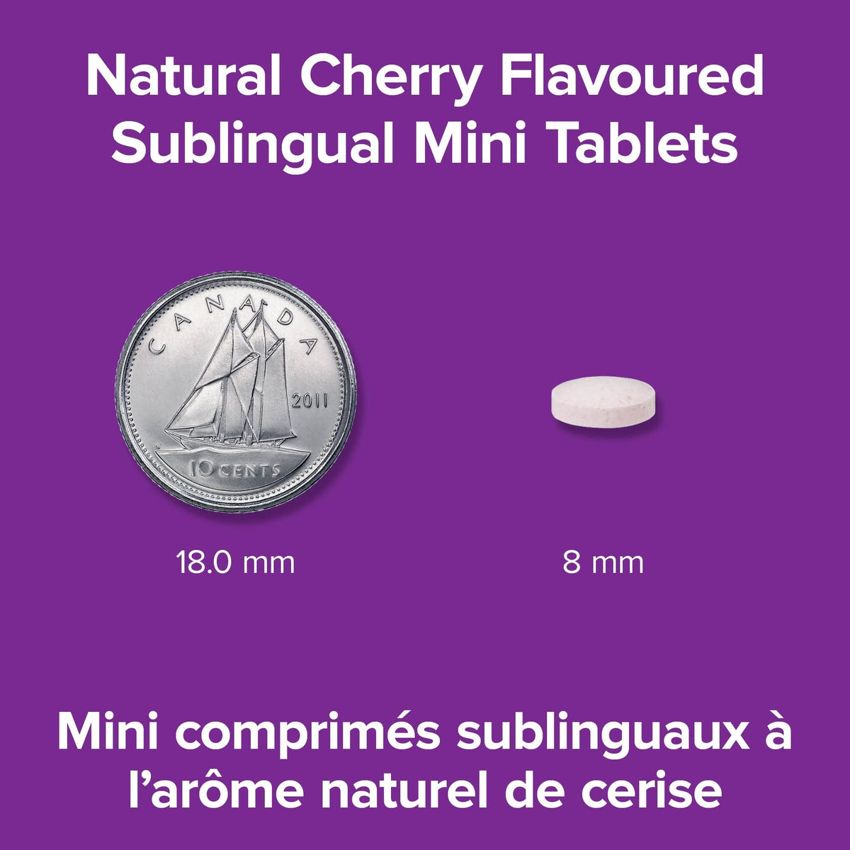 Webber Naturals Vitamine B12 250 mcg Methylcobalamine comprimés sublinguaux en gros plan