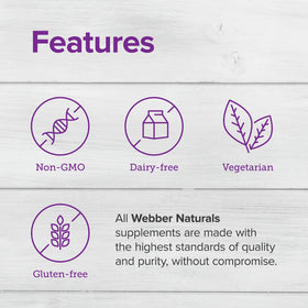 Webber Naturals Vitamine C 1000mg + D3 Orange 200 comprimés, vue arrière