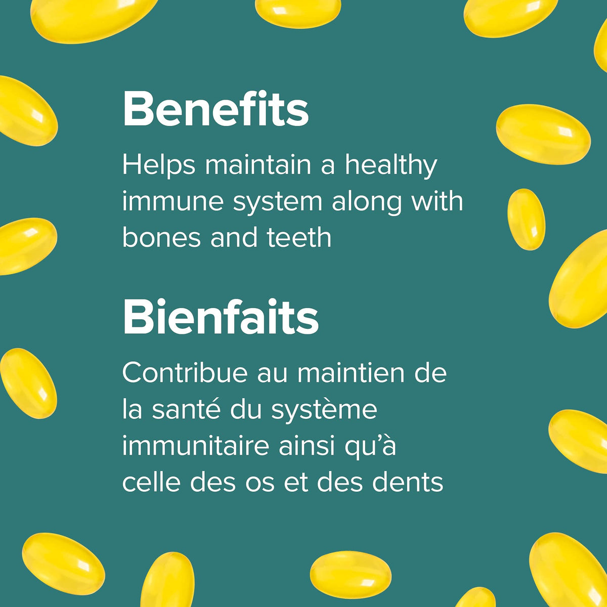 Webber Naturals Vitamine D3 2500 IU Extra Forte gélules avec verre d'eau