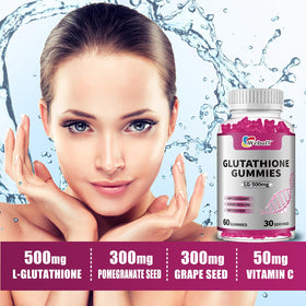 Webuff Gummies de Glutathione avec Collagène 500mg avec vitamines