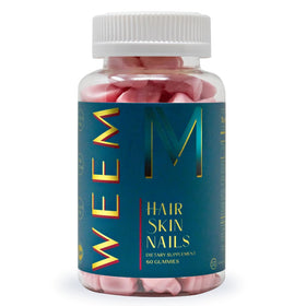 WEEM Gummies Cheveux Peau Ongles 191g vue de face
