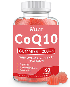 WEEVIT CoQ10 Gummies 200mg packaging front view