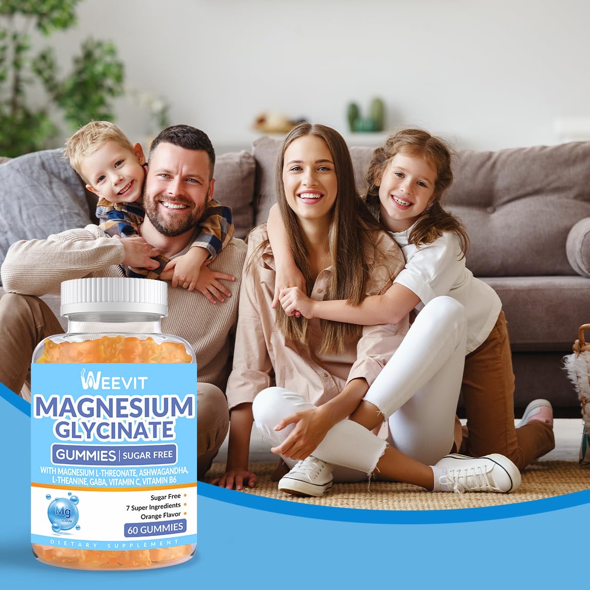 WEEVIT Gélules de Magnésium Glycinate 181g - utilisation quotidienne