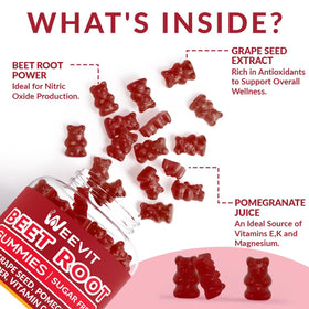 WEEVIT Gummies de Betterave en portion individuelle