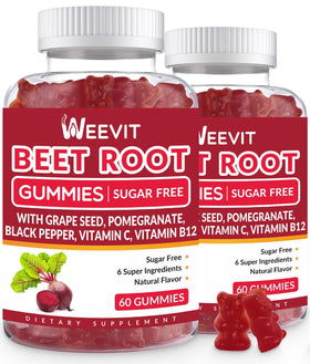 WEEVIT Gummies de Betterave en pot de 390g vue de face