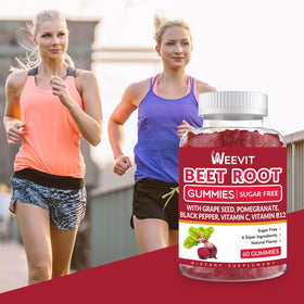 WEEVIT Gummies de Betterave montrant leur texture moelleuse