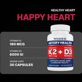 Weider Complément Alimentaire Santé Artères 30 Capsules vue latérale