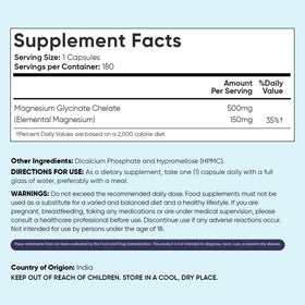 WeightWorld Magnésium Glycinate 500mg capsules à côté d'autres compléments