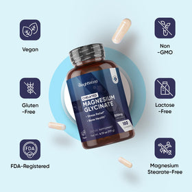 WeightWorld Magnésium Glycinate 500mg capsules ouvertes