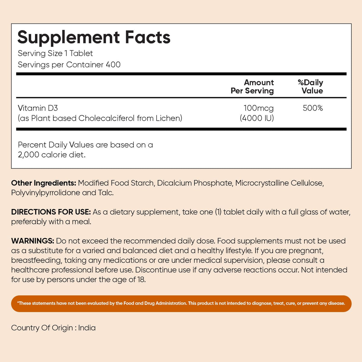 WeightWorld Vitamine D3 4000 IU flacon ouvert avec tablettes visibles