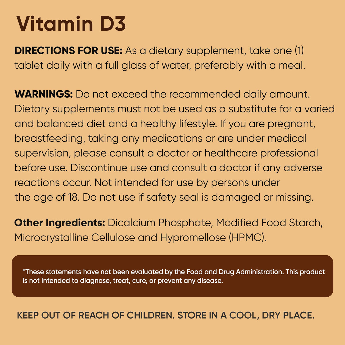 WeightWorld Vitamine D3 5000 IU, boîte ouverte