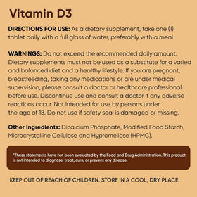 WeightWorld Vitamine D3 5000 IU, boîte ouverte