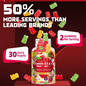 Wekannufod Gummies D3 K2 gummies avec ingrédients