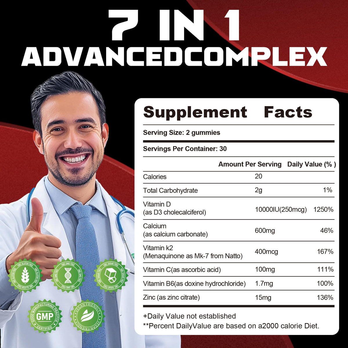 Wekannufod Gummies D3 K2 gummies ouvertes avec dosage