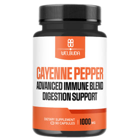 WELBUDA capsules de poivre de cayenne 1000mg vue de face