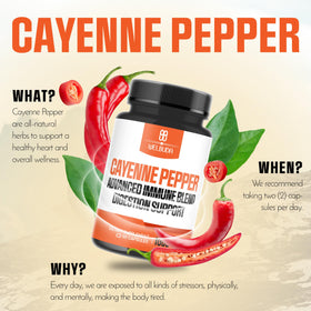 WELBUDA capsules de poivre de cayenne avec verre d'eau