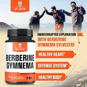 WELBUDA Complément Alimentaire Berbérine - capsules ouvertes