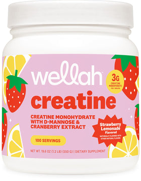 Wellah Créatine pour Femmes goût citron fraise vue avant