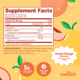 Wellah L-Glutamine Poudre 440g mesure de poudre
