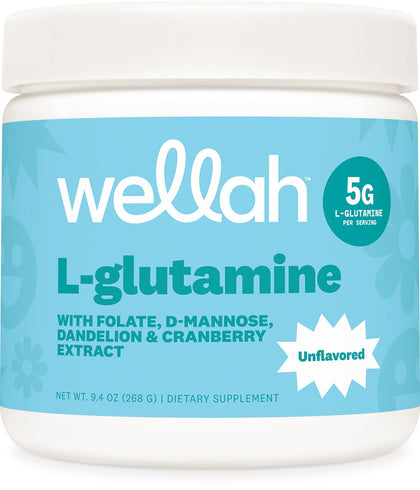 Wellah L-Glutamine Poudre 50 Portions 331g vue avant