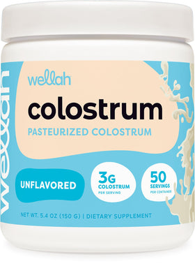 Wellah Poudre de Colostrum contenant 50 portions, vue de face