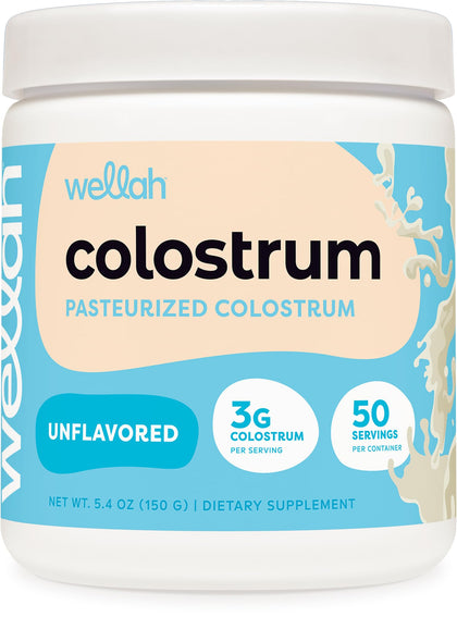 Wellah Poudre de Colostrum contenant 50 portions, vue de face