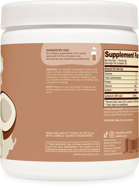 Wellah Poudre de Colostrum Saveur Crème de Coco, portion de 3g
