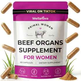 Wellanova complément alimentaire organes de bœuf 227g, vue avant du produit