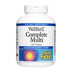 WellBetX Complete Multi de Natural Factors - boîte de 120 comprimés
