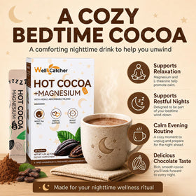 Wellcatcher Chocolat Chaud de Nuit 159g - préparation dans une tasse